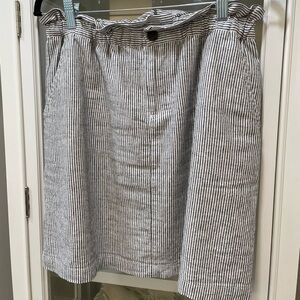 J. Crew Factory Seersucker Paper Bag Skirt
